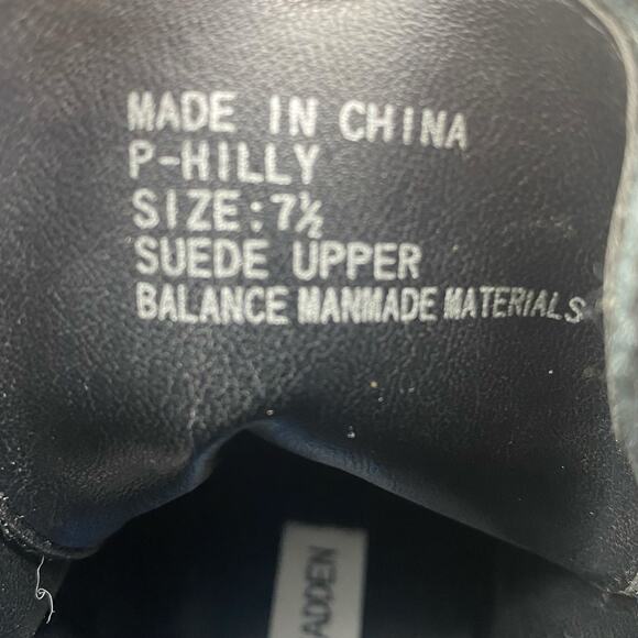 Rare Steve Madden Hilly Vintage 90’s Y2K Black Chunky Heel Boot Size US 7.5 - Picture 12 of 12